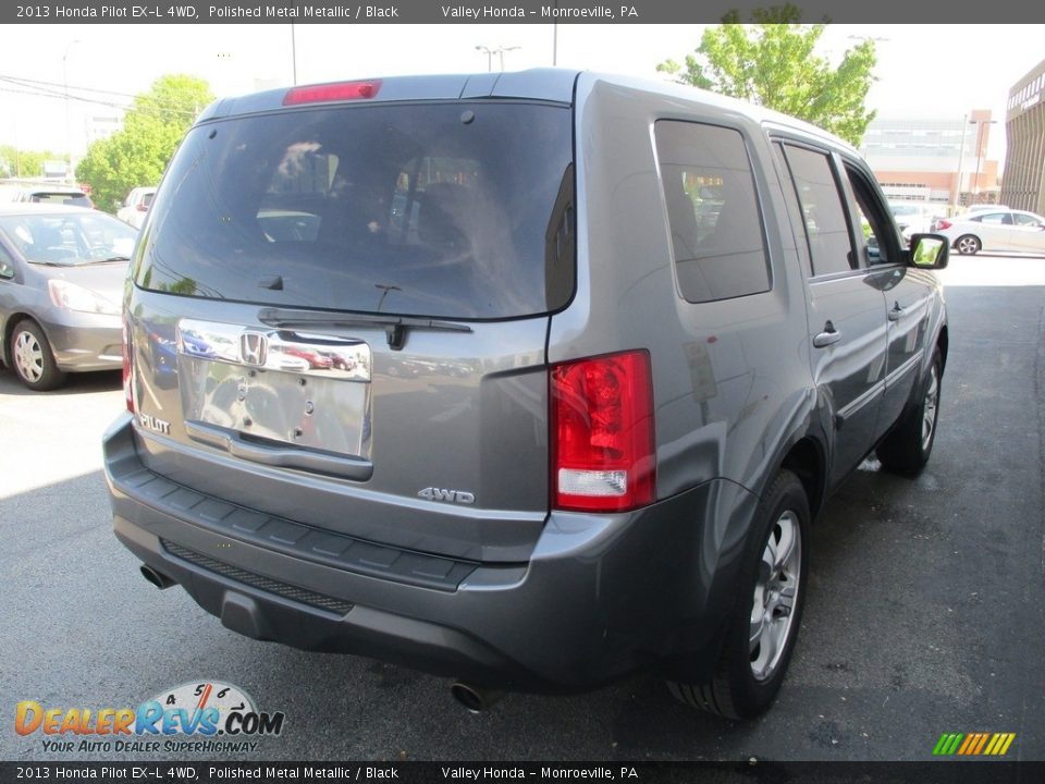 2013 Honda Pilot EX-L 4WD Polished Metal Metallic / Black Photo #5