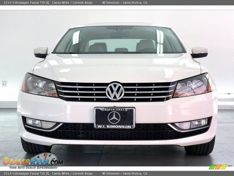 2014 Volkswagen Passat TDI SE Candy White / Cornsilk Beige Photo #2