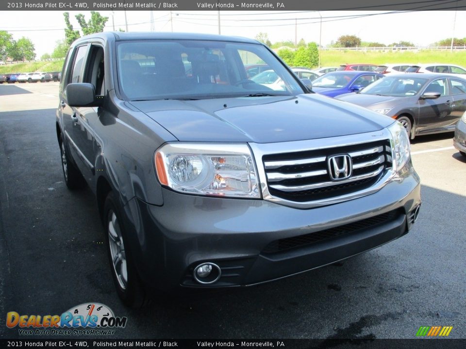 2013 Honda Pilot EX-L 4WD Polished Metal Metallic / Black Photo #7