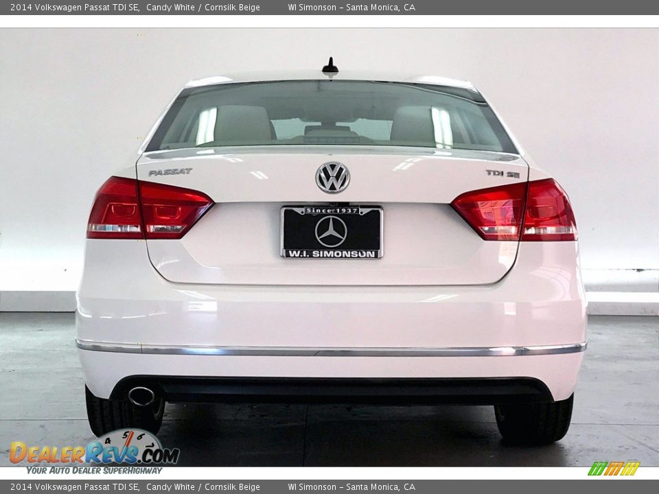 2014 Volkswagen Passat TDI SE Candy White / Cornsilk Beige Photo #3