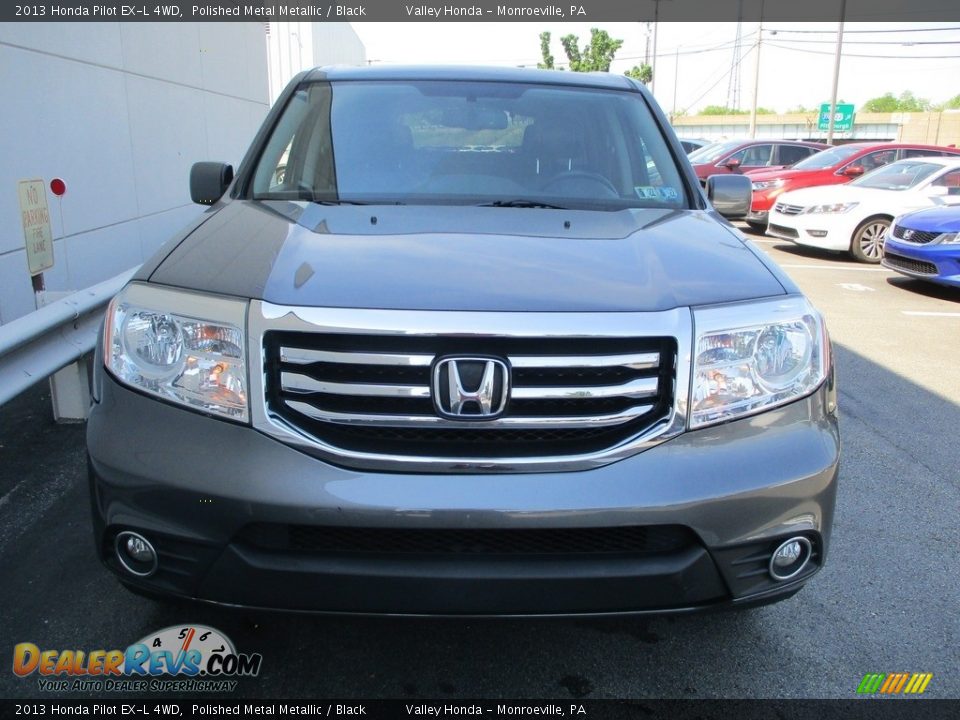 2013 Honda Pilot EX-L 4WD Polished Metal Metallic / Black Photo #8