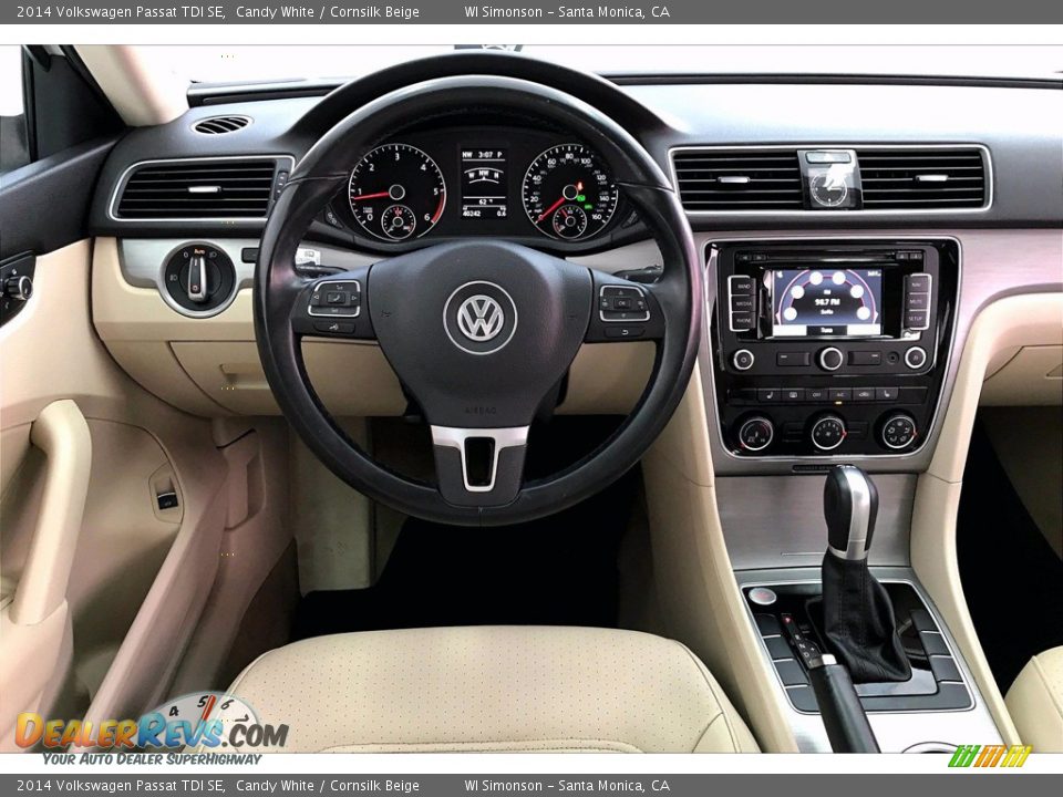 2014 Volkswagen Passat TDI SE Candy White / Cornsilk Beige Photo #4