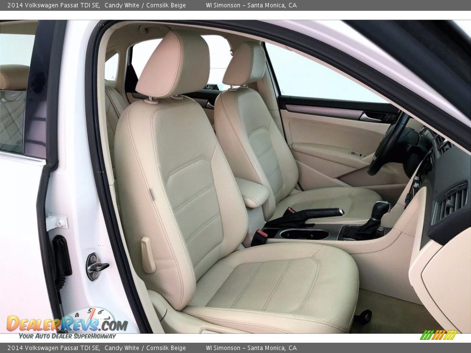 2014 Volkswagen Passat TDI SE Candy White / Cornsilk Beige Photo #6