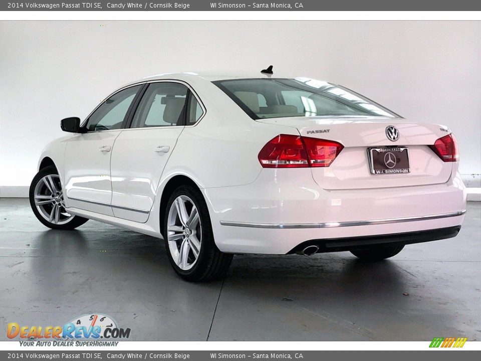 2014 Volkswagen Passat TDI SE Candy White / Cornsilk Beige Photo #10