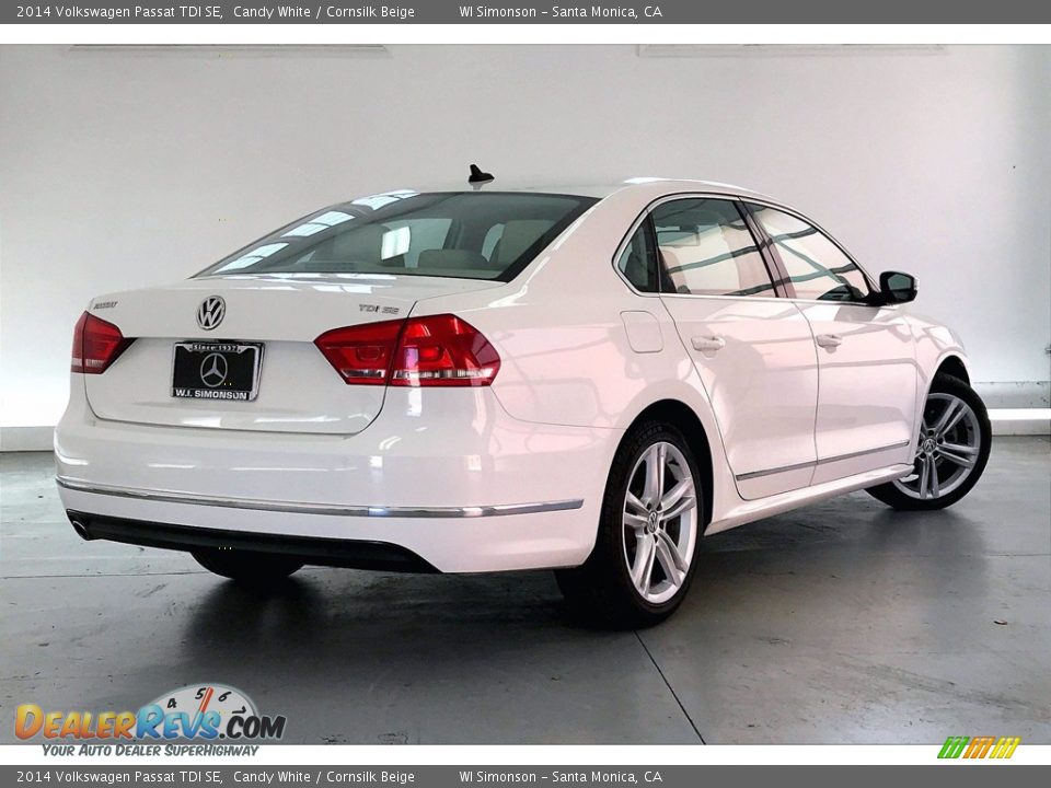 2014 Volkswagen Passat TDI SE Candy White / Cornsilk Beige Photo #13