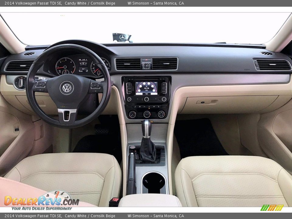 2014 Volkswagen Passat TDI SE Candy White / Cornsilk Beige Photo #15