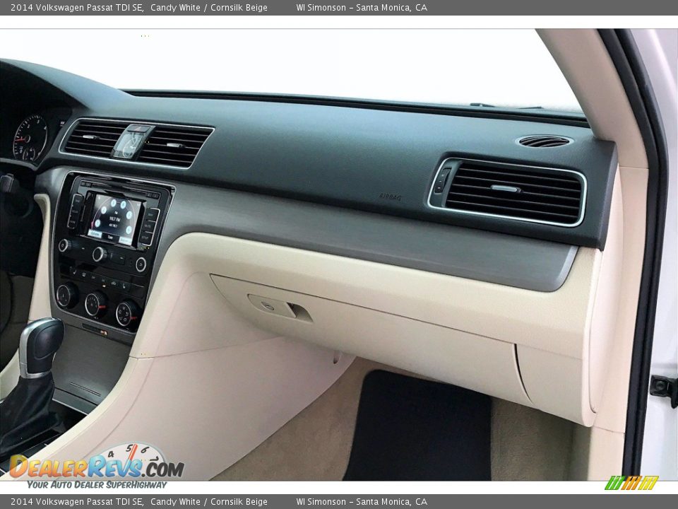 2014 Volkswagen Passat TDI SE Candy White / Cornsilk Beige Photo #16