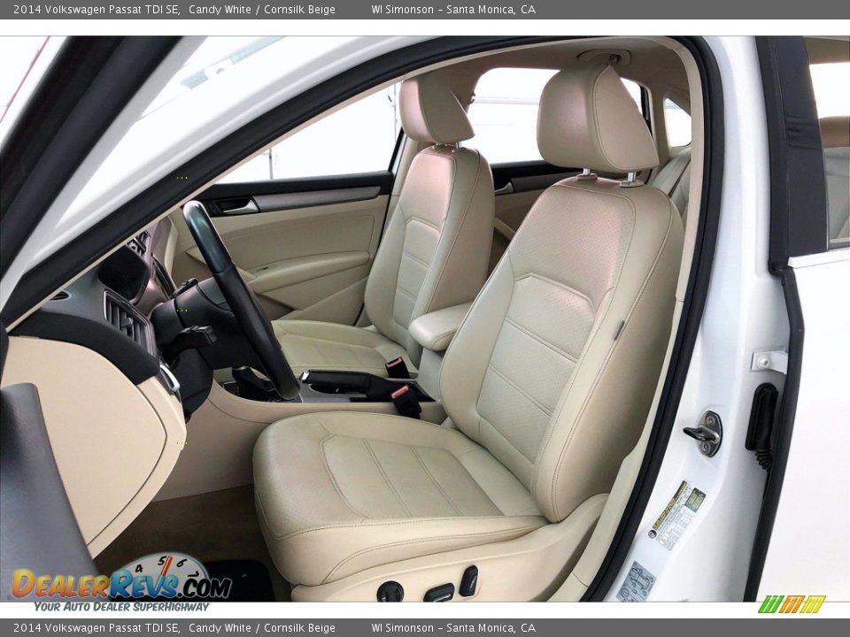 2014 Volkswagen Passat TDI SE Candy White / Cornsilk Beige Photo #18