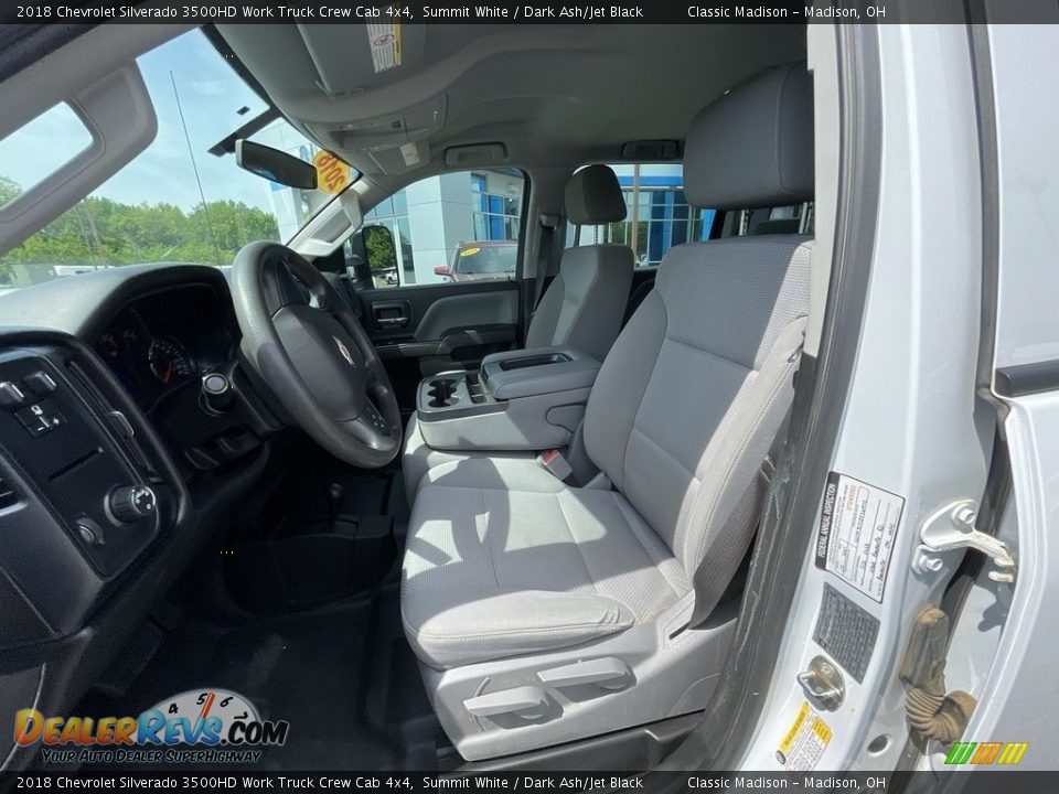 Front Seat of 2018 Chevrolet Silverado 3500HD Work Truck Crew Cab 4x4 Photo #3