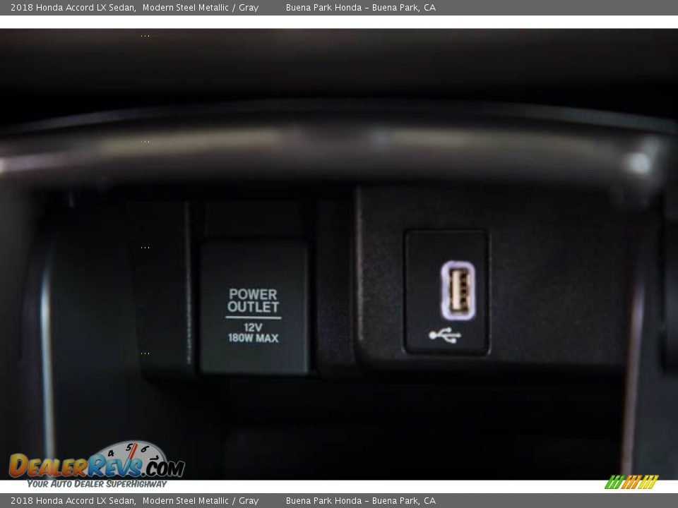 2018 Honda Accord LX Sedan Modern Steel Metallic / Gray Photo #18