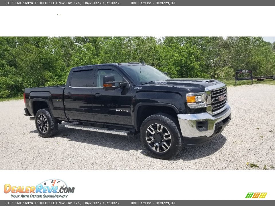 2017 GMC Sierra 3500HD SLE Crew Cab 4x4 Onyx Black / Jet Black Photo #23