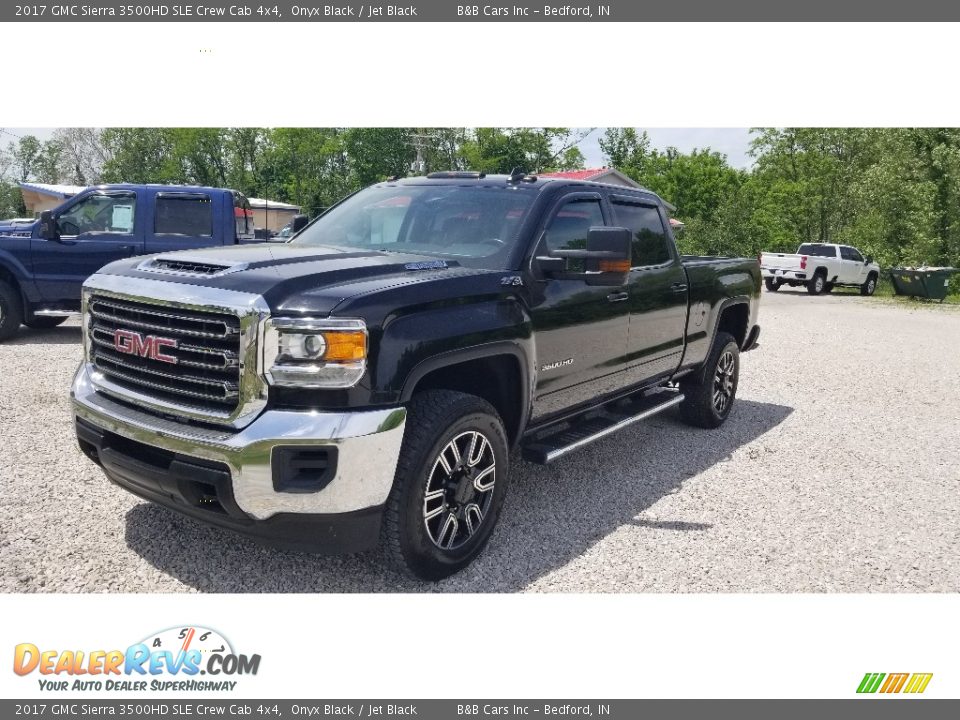 2017 GMC Sierra 3500HD SLE Crew Cab 4x4 Onyx Black / Jet Black Photo #24