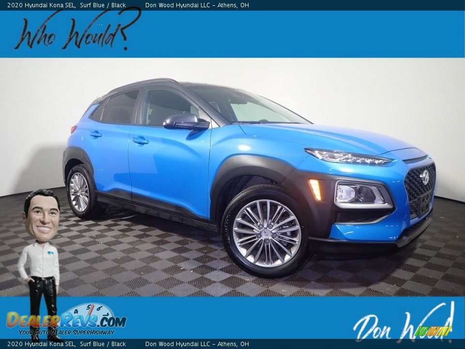 2020 Hyundai Kona SEL Surf Blue / Black Photo #1
