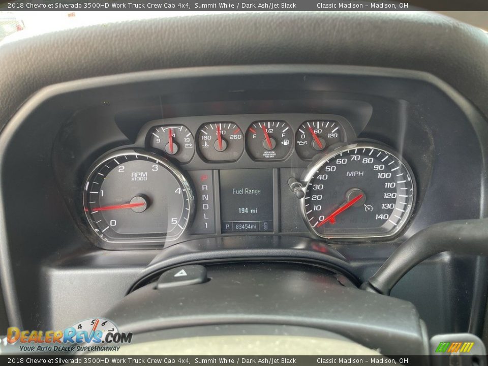 2018 Chevrolet Silverado 3500HD Work Truck Crew Cab 4x4 Gauges Photo #7