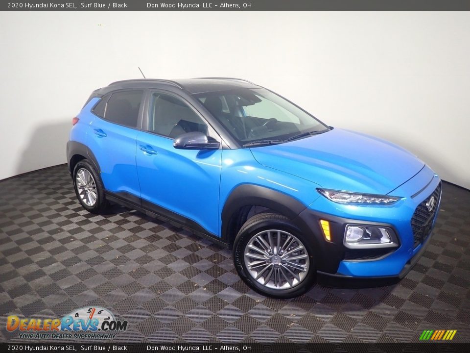 2020 Hyundai Kona SEL Surf Blue / Black Photo #4