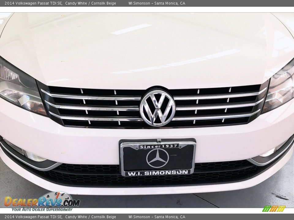2014 Volkswagen Passat TDI SE Candy White / Cornsilk Beige Photo #30