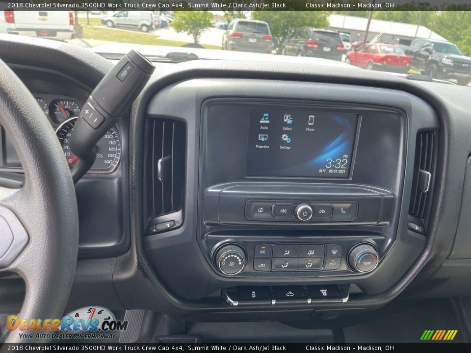 2018 Chevrolet Silverado 3500HD Work Truck Crew Cab 4x4 Summit White / Dark Ash/Jet Black Photo #11