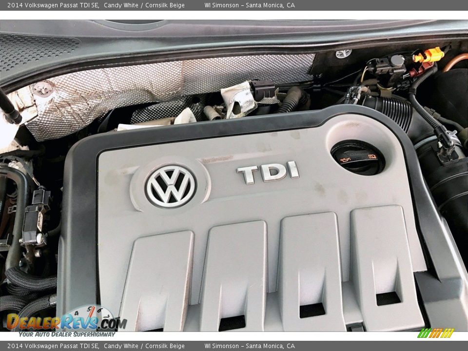 2014 Volkswagen Passat TDI SE Candy White / Cornsilk Beige Photo #32