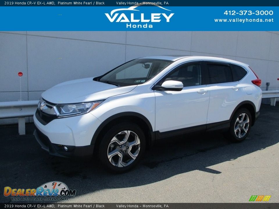 2019 Honda CR-V EX-L AWD Platinum White Pearl / Black Photo #1