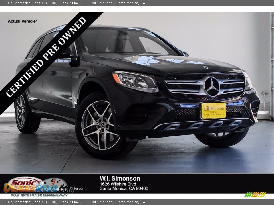 2019 Mercedes-Benz GLC 300 Black / Black Photo #1