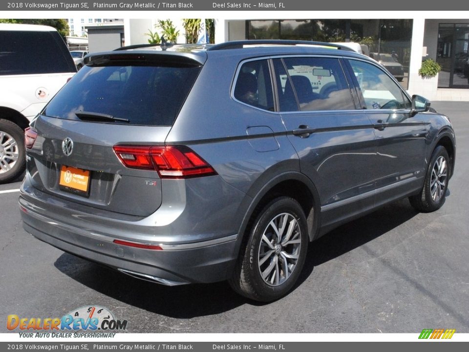 2018 Volkswagen Tiguan SE Platinum Gray Metallic / Titan Black Photo #9