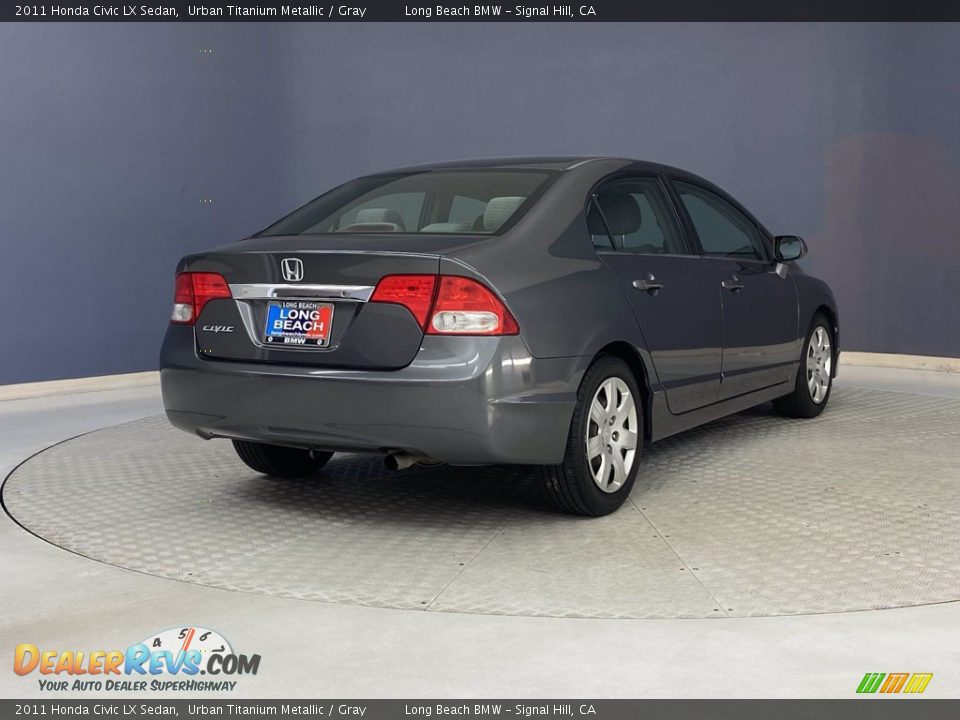 2011 Honda Civic LX Sedan Urban Titanium Metallic / Gray Photo #5