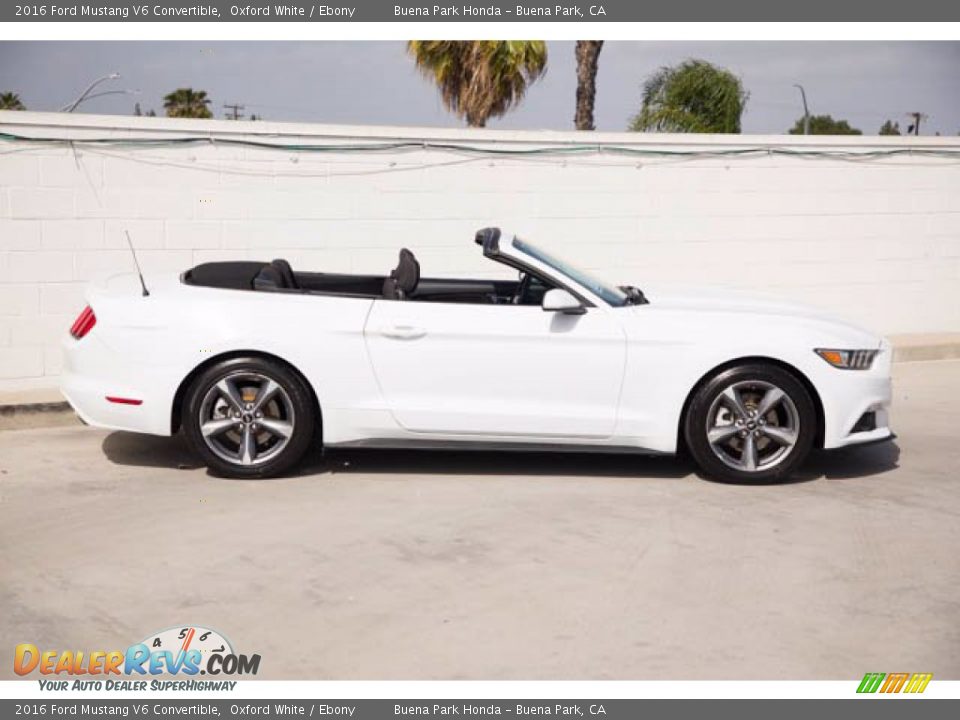2016 Ford Mustang V6 Convertible Oxford White / Ebony Photo #10