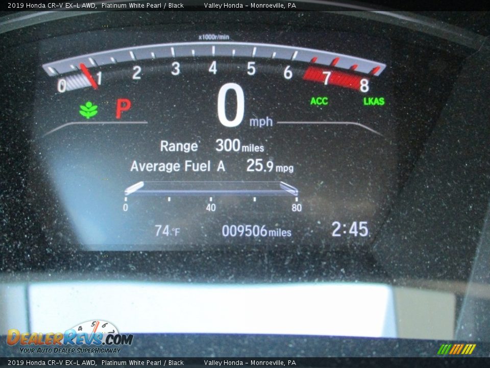 2019 Honda CR-V EX-L AWD Platinum White Pearl / Black Photo #20