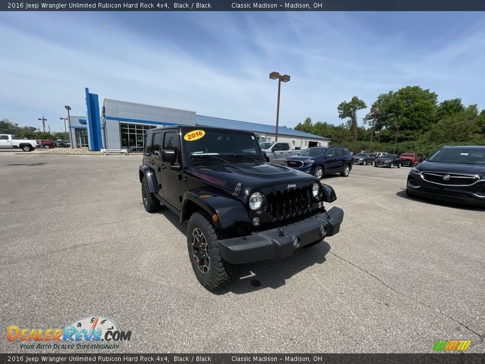 2016 Jeep Wrangler Unlimited Rubicon Hard Rock 4x4 Black / Black Photo #1