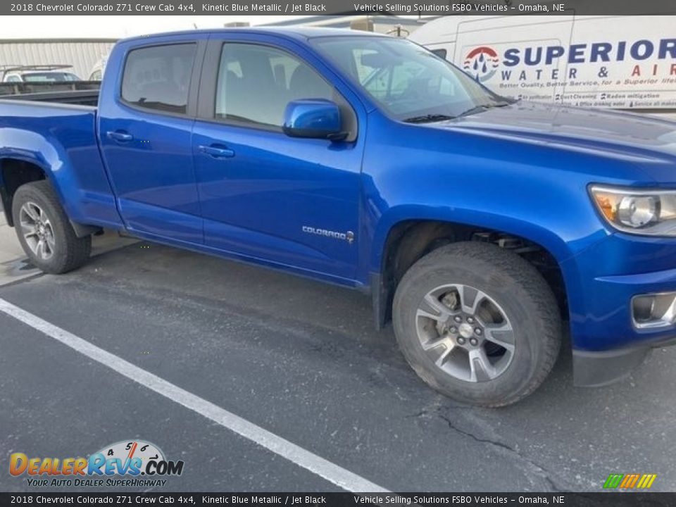 2018 Chevrolet Colorado Z71 Crew Cab 4x4 Kinetic Blue Metallic / Jet Black Photo #1