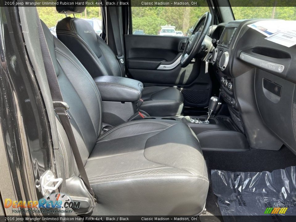 2016 Jeep Wrangler Unlimited Rubicon Hard Rock 4x4 Black / Black Photo #6