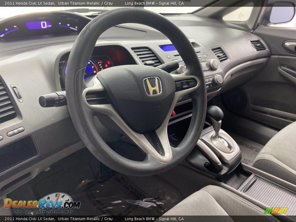 2011 Honda Civic LX Sedan Urban Titanium Metallic / Gray Photo #16