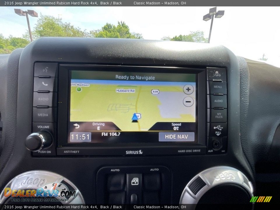 2016 Jeep Wrangler Unlimited Rubicon Hard Rock 4x4 Black / Black Photo #11