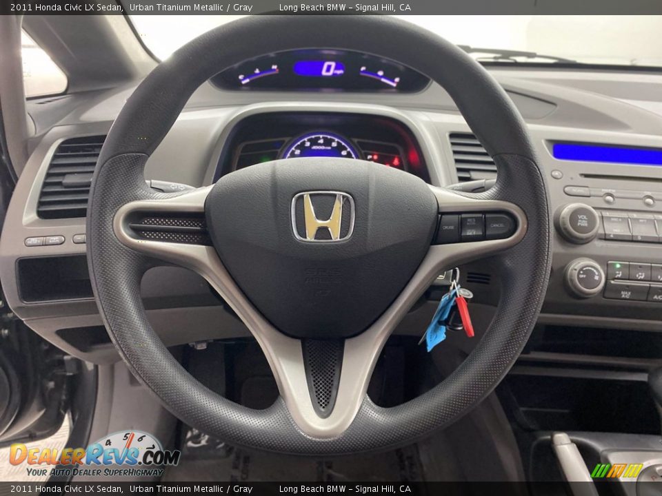2011 Honda Civic LX Sedan Urban Titanium Metallic / Gray Photo #18