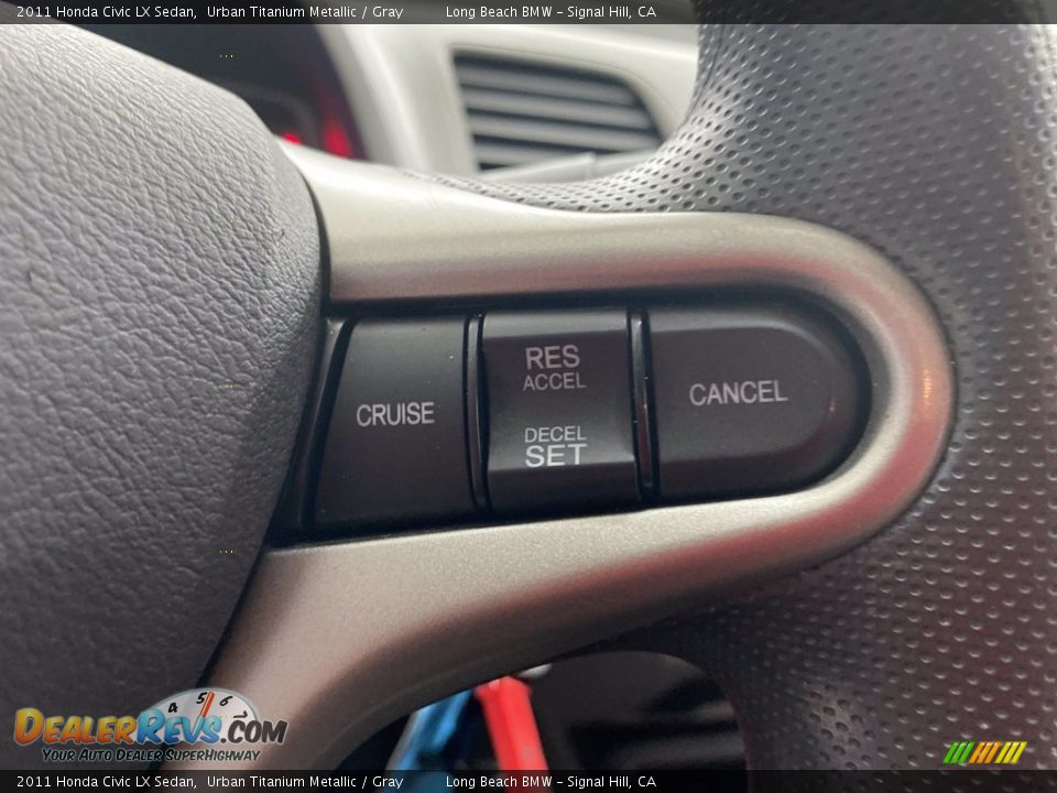 2011 Honda Civic LX Sedan Urban Titanium Metallic / Gray Photo #19