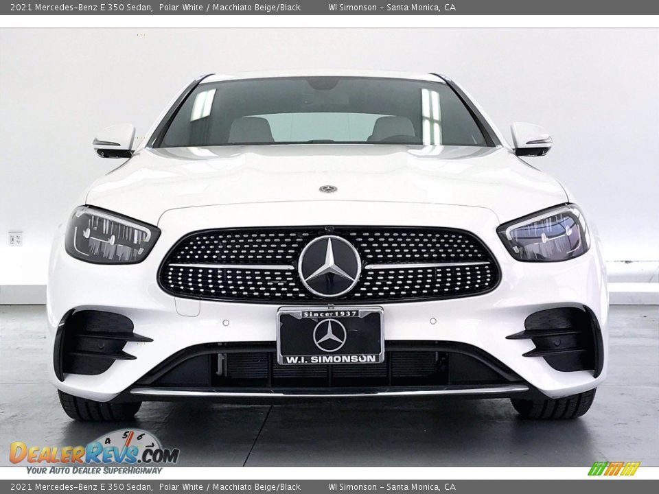 2021 Mercedes-Benz E 350 Sedan Polar White / Macchiato Beige/Black Photo #2