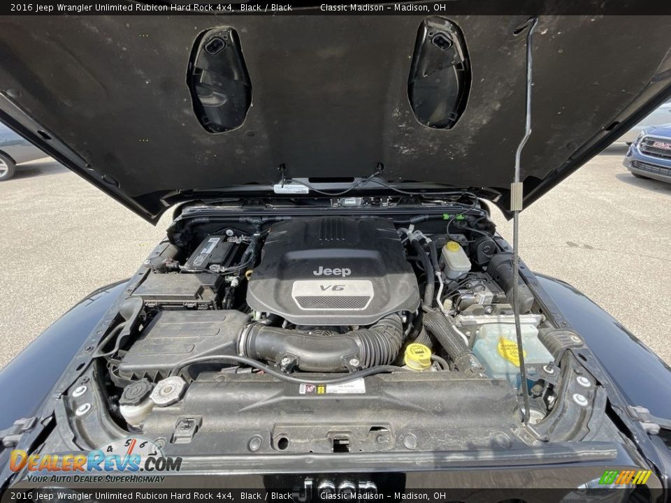 2016 Jeep Wrangler Unlimited Rubicon Hard Rock 4x4 Black / Black Photo #16