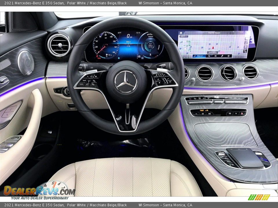 2021 Mercedes-Benz E 350 Sedan Polar White / Macchiato Beige/Black Photo #4