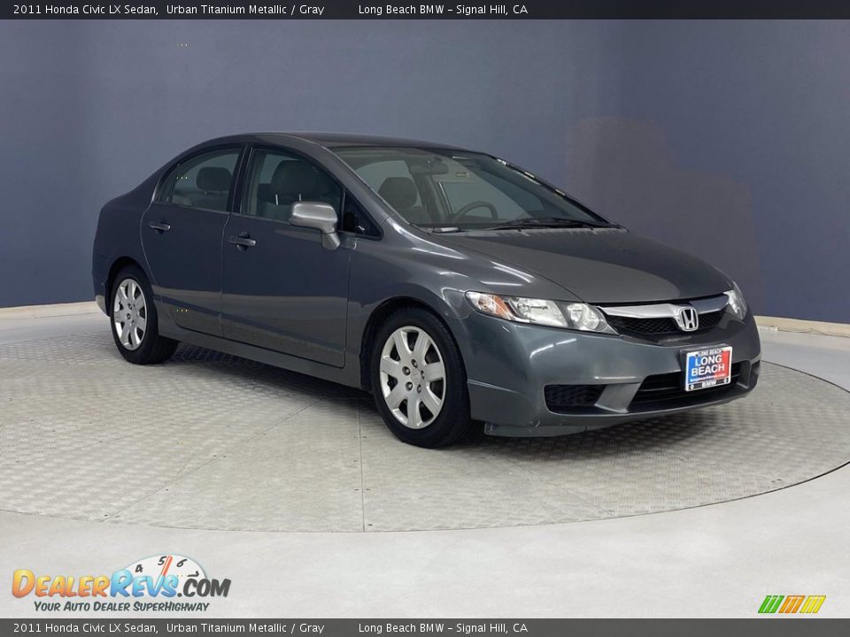 2011 Honda Civic LX Sedan Urban Titanium Metallic / Gray Photo #31