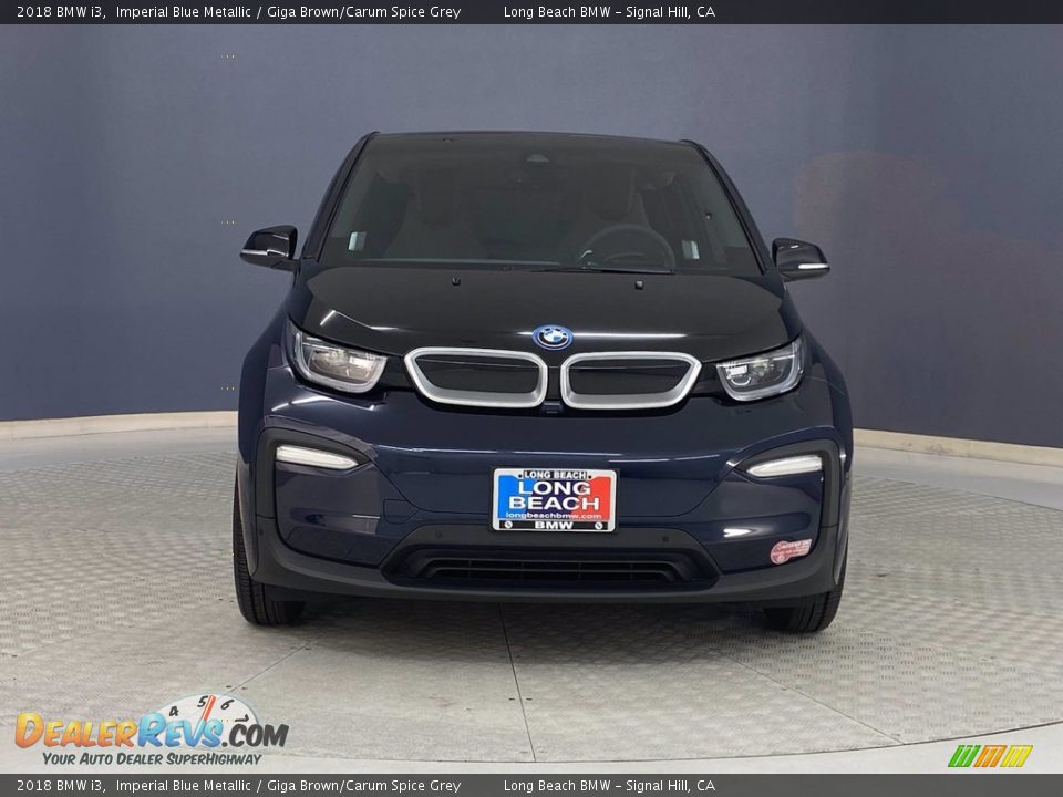 2018 BMW i3 Imperial Blue Metallic / Giga Brown/Carum Spice Grey Photo #2