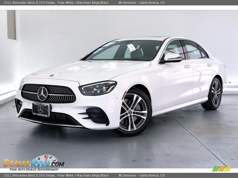 2021 Mercedes-Benz E 350 Sedan Polar White / Macchiato Beige/Black Photo #12