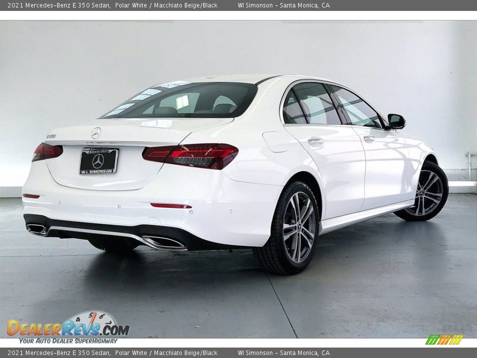 2021 Mercedes-Benz E 350 Sedan Polar White / Macchiato Beige/Black Photo #13