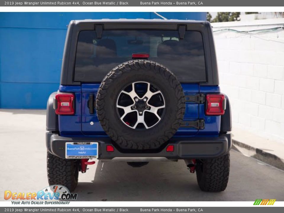 2019 Jeep Wrangler Unlimited Rubicon 4x4 Ocean Blue Metallic / Black Photo #9