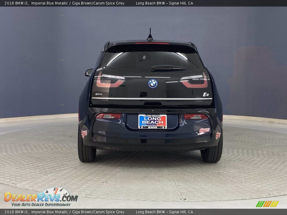 2018 BMW i3 Imperial Blue Metallic / Giga Brown/Carum Spice Grey Photo #4