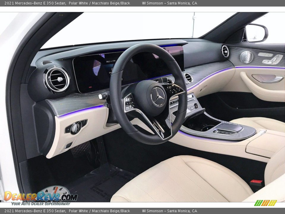 2021 Mercedes-Benz E 350 Sedan Polar White / Macchiato Beige/Black Photo #14