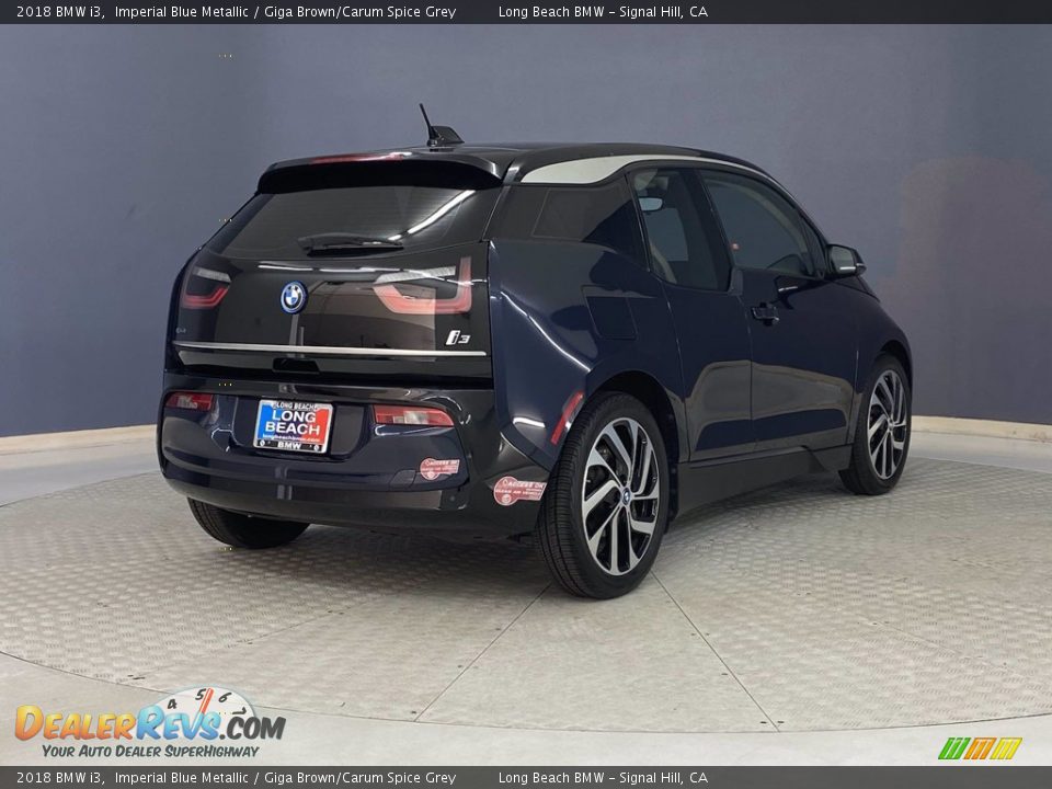 2018 BMW i3 Imperial Blue Metallic / Giga Brown/Carum Spice Grey Photo #5