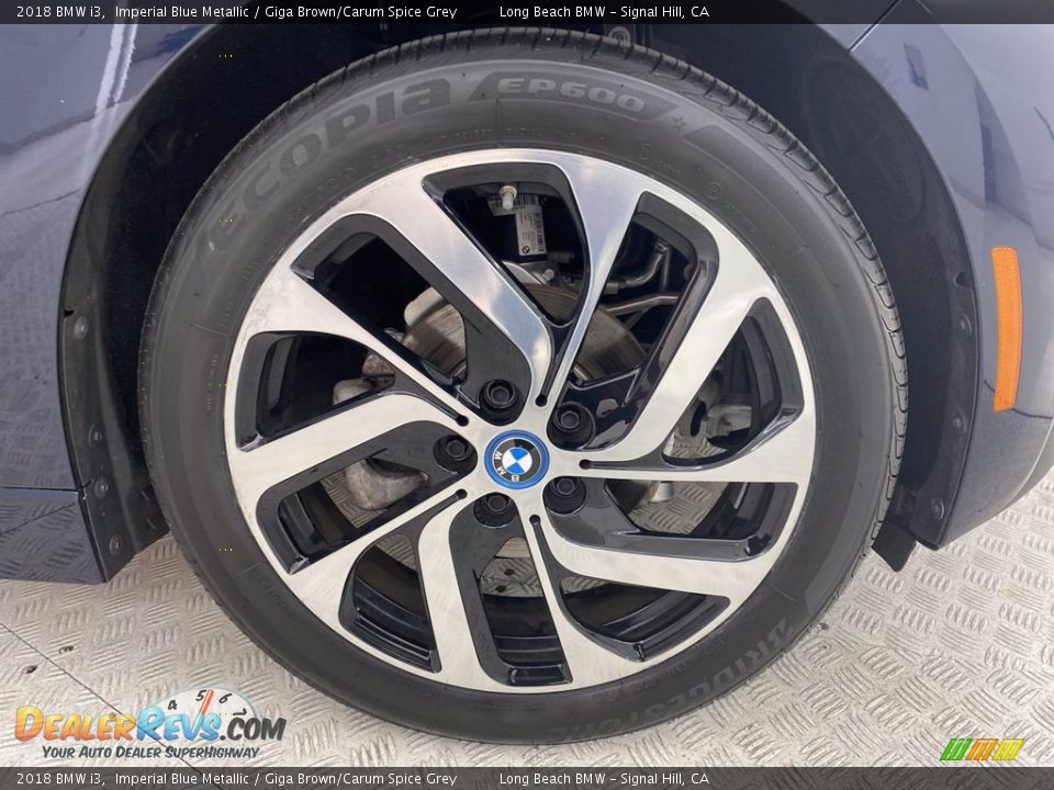 2018 BMW i3 Imperial Blue Metallic / Giga Brown/Carum Spice Grey Photo #6