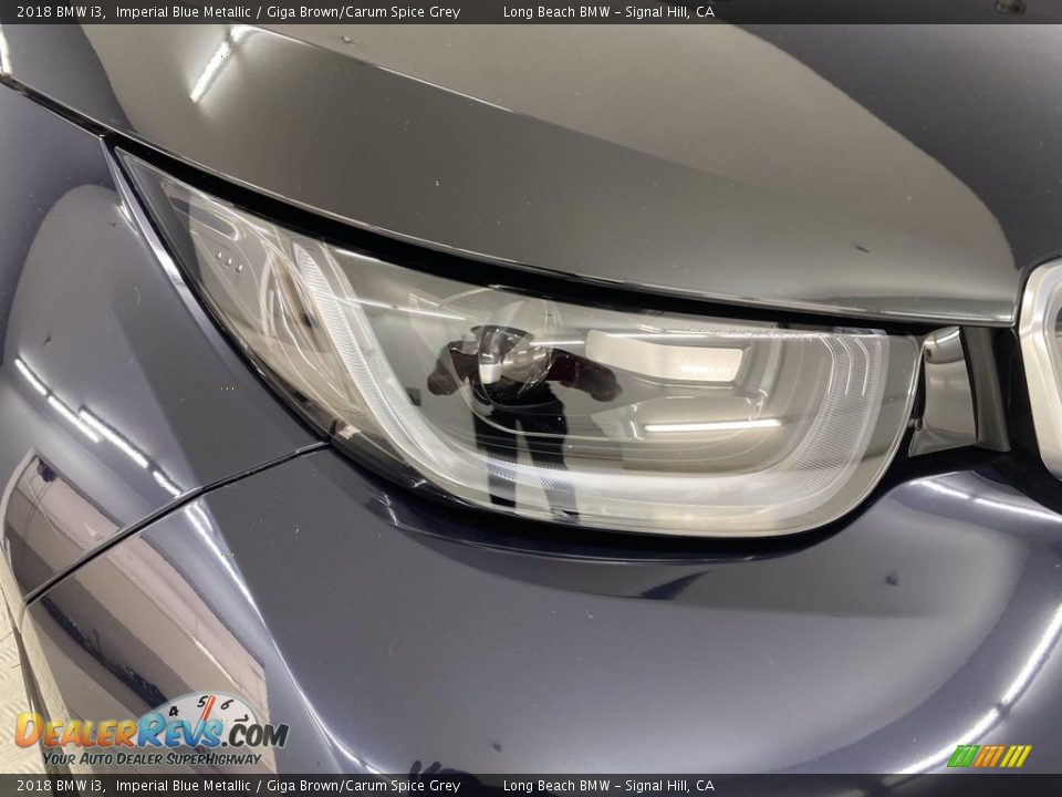 2018 BMW i3 Imperial Blue Metallic / Giga Brown/Carum Spice Grey Photo #7