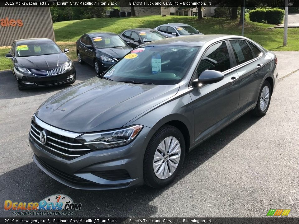 2019 Volkswagen Jetta S Platinum Gray Metallic / Titan Black Photo #2