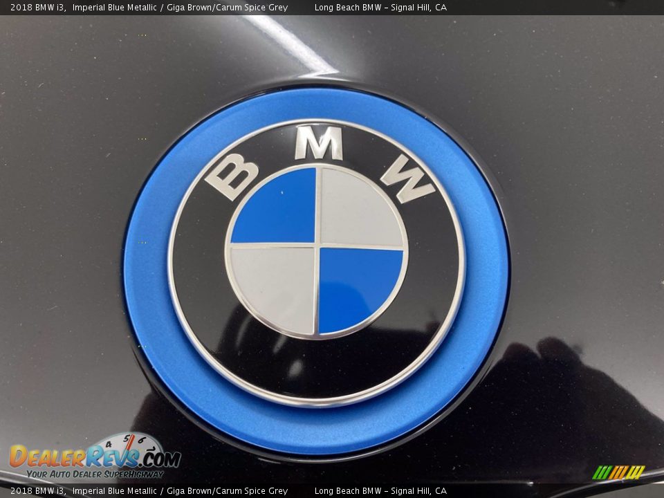 2018 BMW i3 Imperial Blue Metallic / Giga Brown/Carum Spice Grey Photo #8